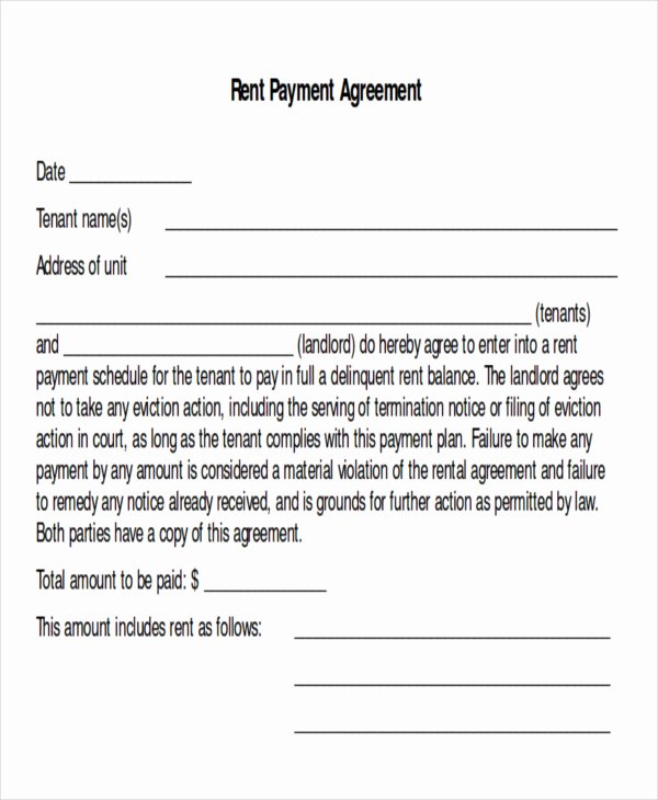 10 Sample Payment Plan Agreements