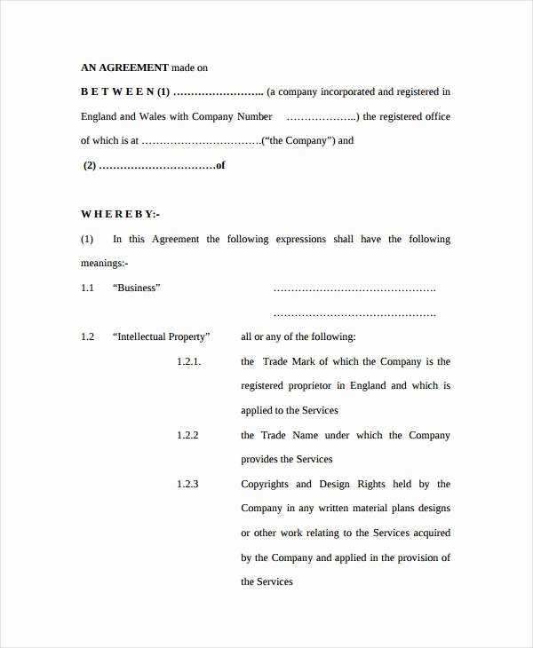 10 Simple Service Agreements Word Pdf