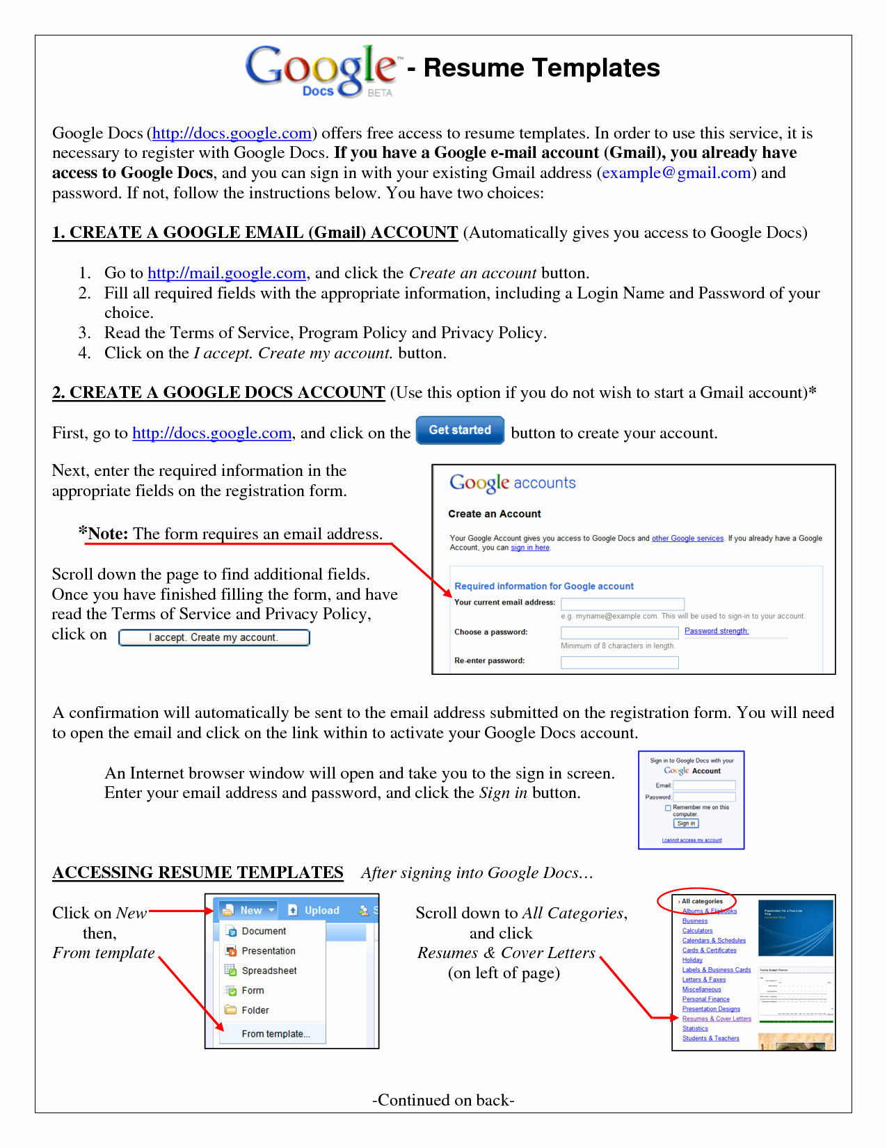 10 Useful Free Resume Template Google Docs