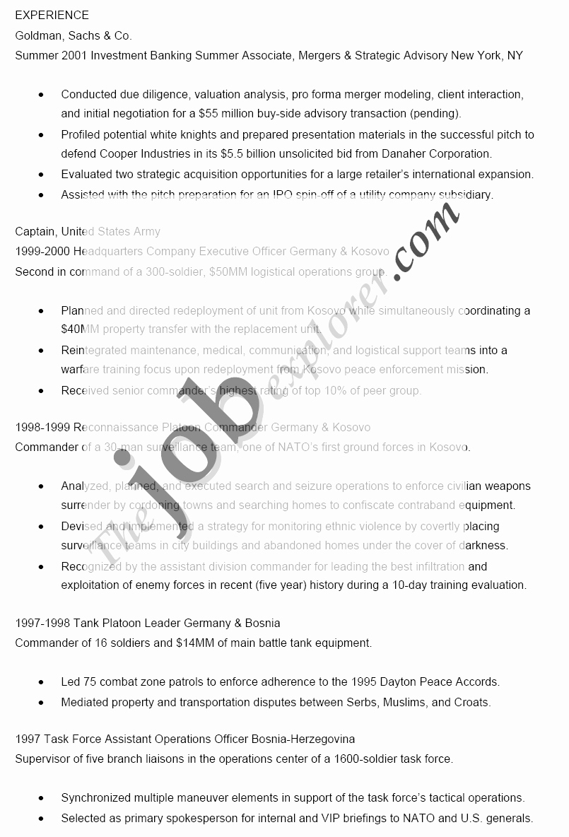 100 Army Training Outline Template Army to Civilian