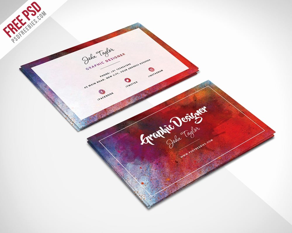 free business cards psd