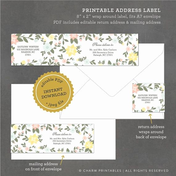 1000 Ideas About Address Label Template On Pinterest
