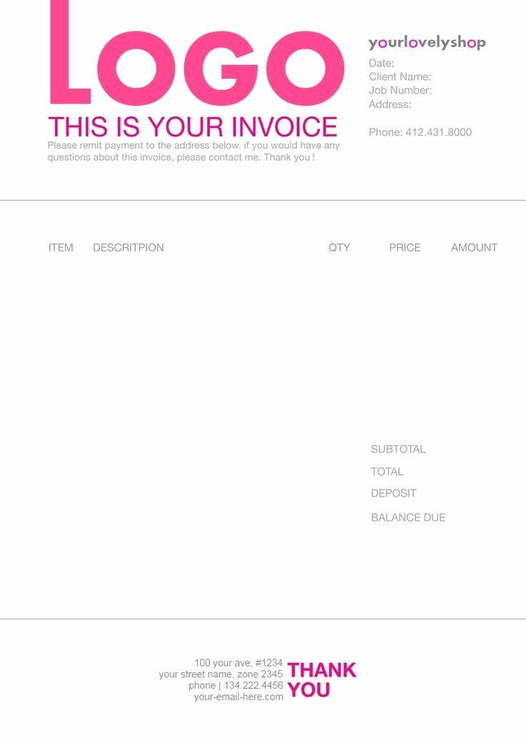1000 Images About Invoice Design On Pinterest