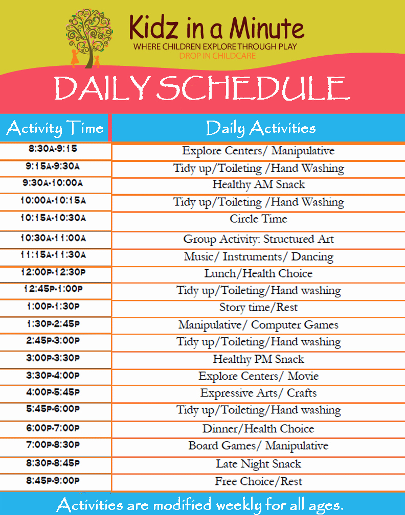 11 Daily Schedule Templates Word Excel Pdf formats