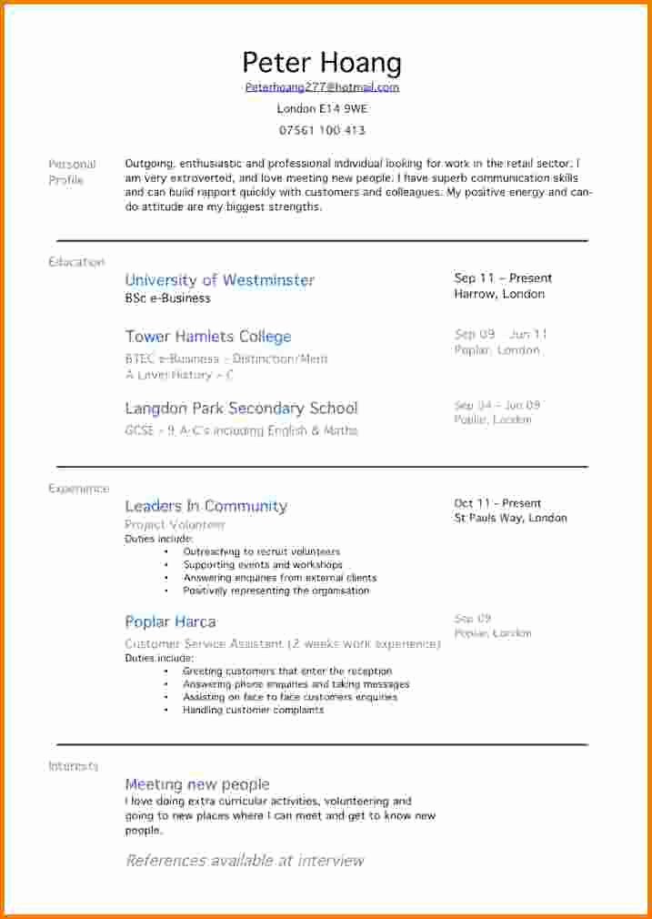 11 First Time Job Resume Examples