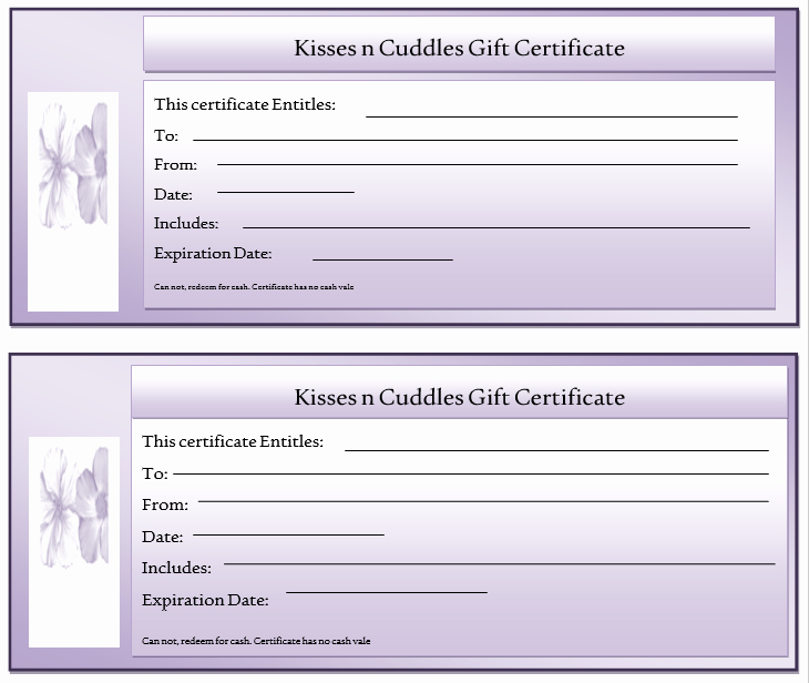 11 Free Gift Certificate Templates – Microsoft Word Templates