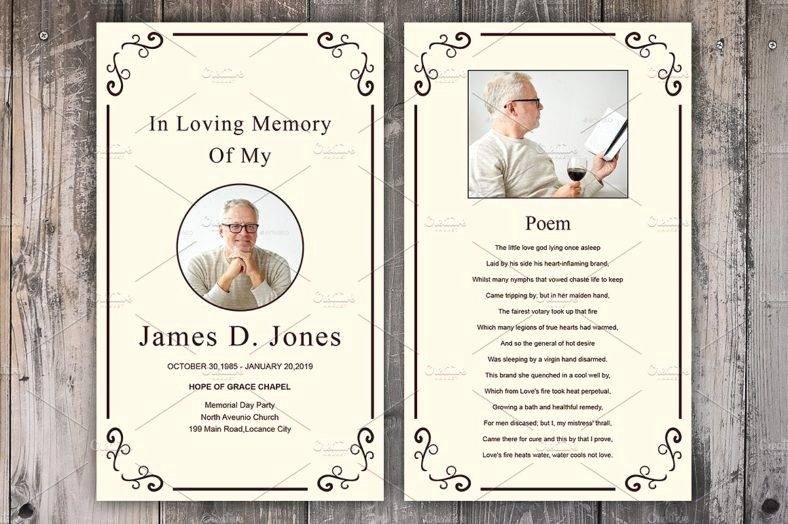 11 Funeral Memorial Card Designs &amp; Templates Psd Ai