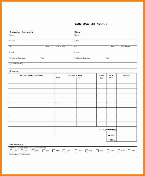 11 General Contractor Invoice Template Free