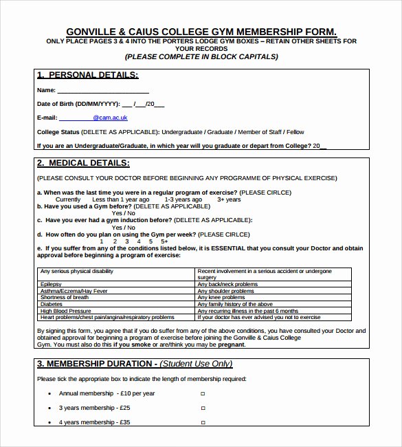 11 Gym Contract Templates to Download for Free
