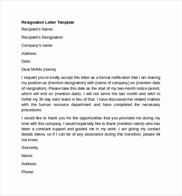 11 Resignation Letter Examples