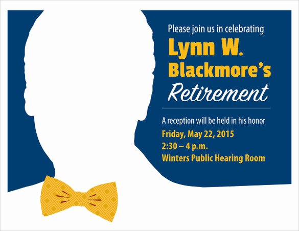 retirement party flyer template