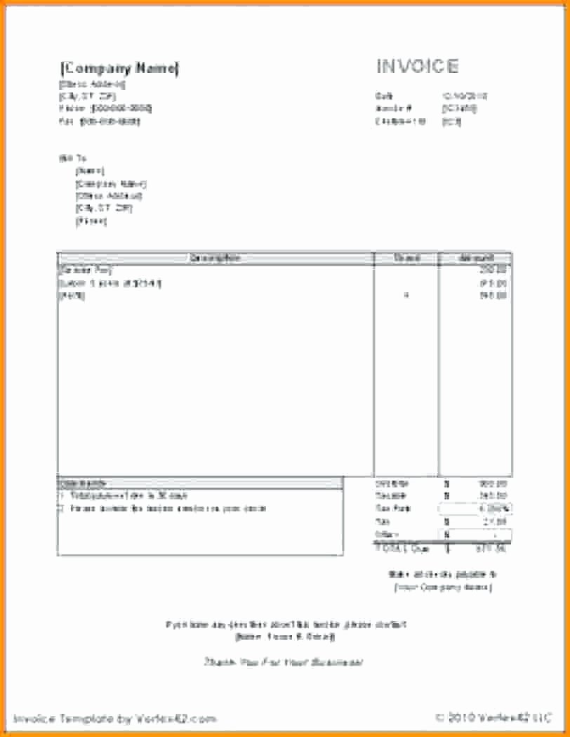 12 Example Of Invoice for Self Employed