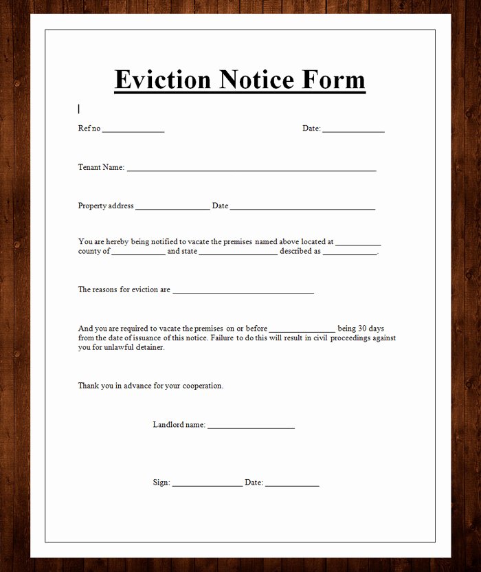 12 Free Eviction Notice Templates for Download Designyep