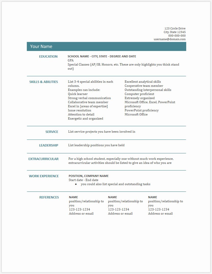 free microsoft word doc professional job resume and cv templates