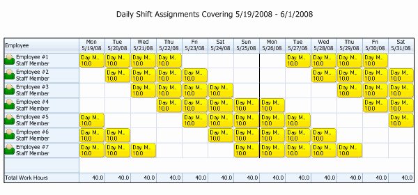 12 Hour Nursing Shift Schedule Template Templates