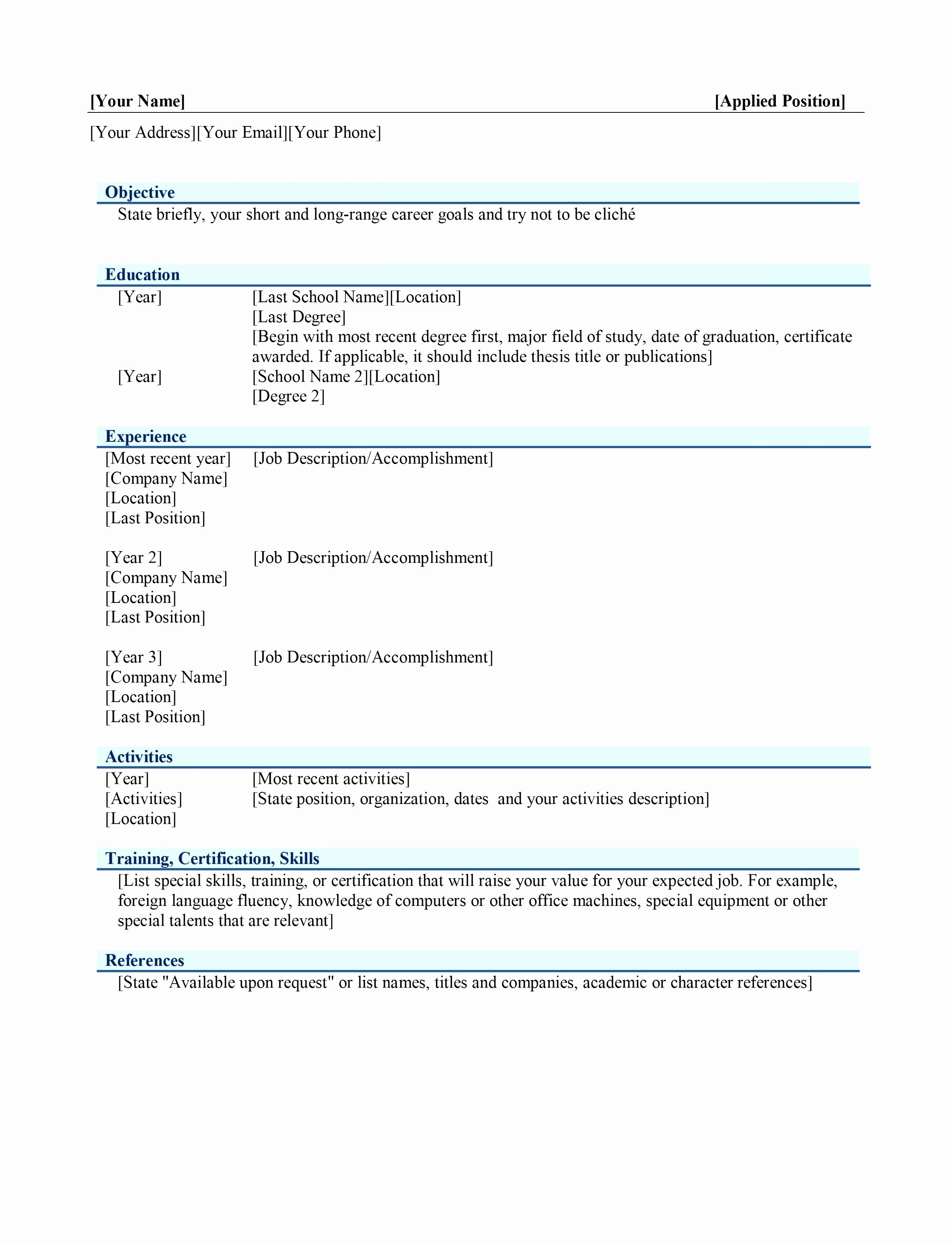 12 How to Find the Resume Template In Microsoft Word 2007
