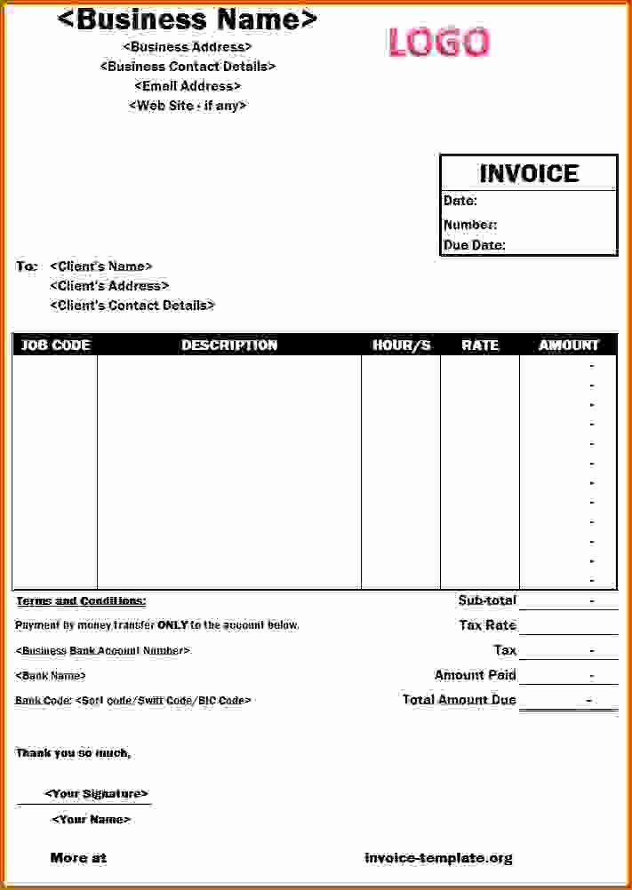 12 How to Write A Invoice Template