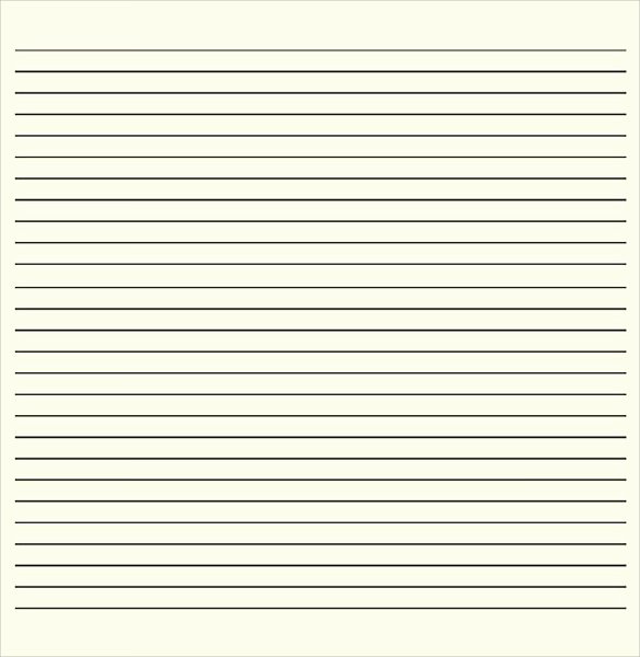 lined paper template