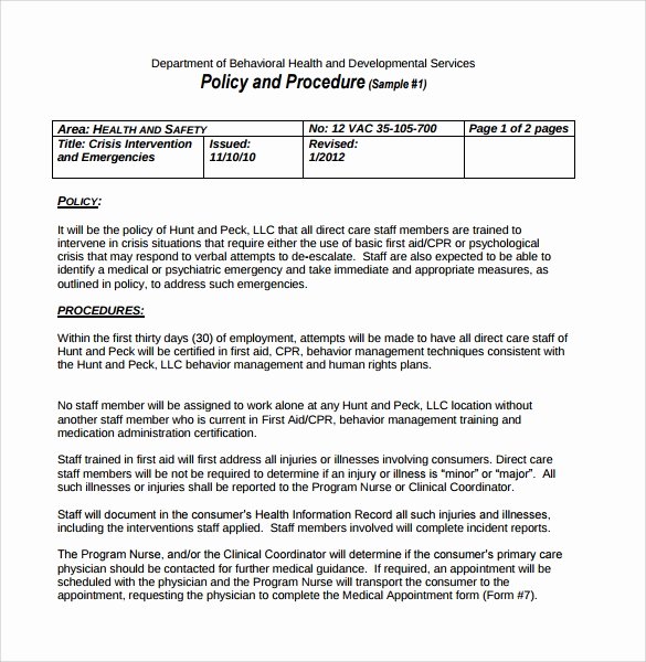 12 Policy and Procedure Templates to Download