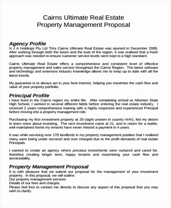 12 Real Estate Business Proposal Templates Free Sample