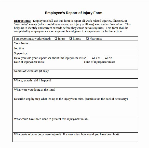 12 Sample Accident Report Templates – Pdf Word Pages