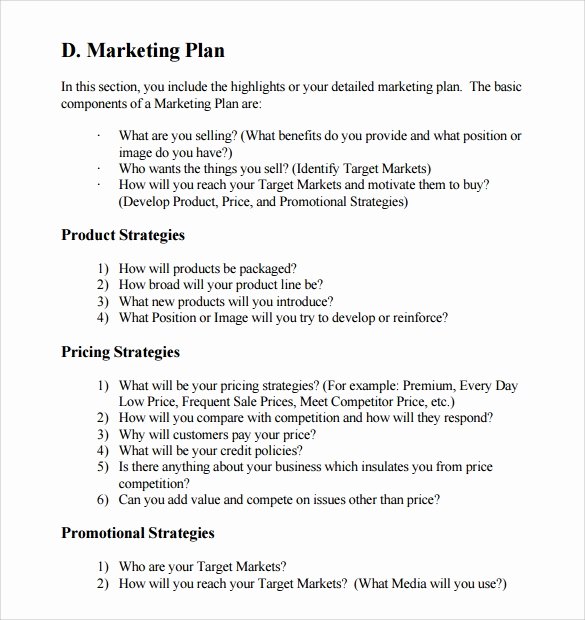 12 Sample Marketing Business Plan Templates