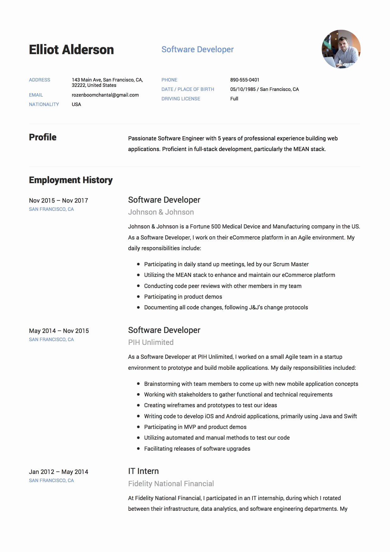 resume maker professional software