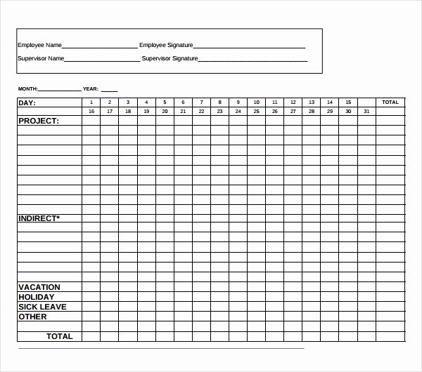 12 Time Tracking Templates – Free Sample Example format