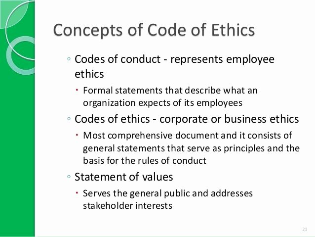 13 Best Codes Of Ethics Conduct Images On Pinterest
