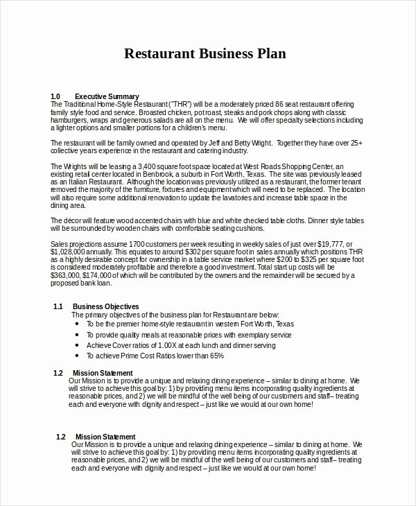 13 Business Plans Free Sample Example format