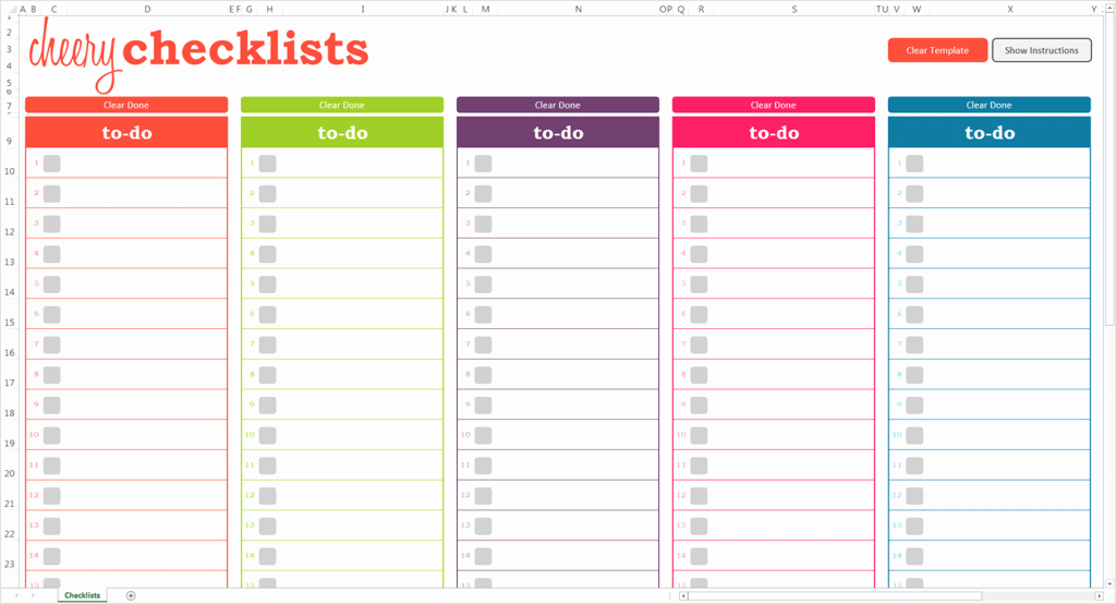 13 Checklist Templates Word Excel Pdf formats