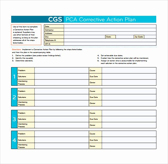 13 Corrective Action Plan Templates to Download for Free