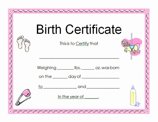 13 Free Birth Certificate Templates