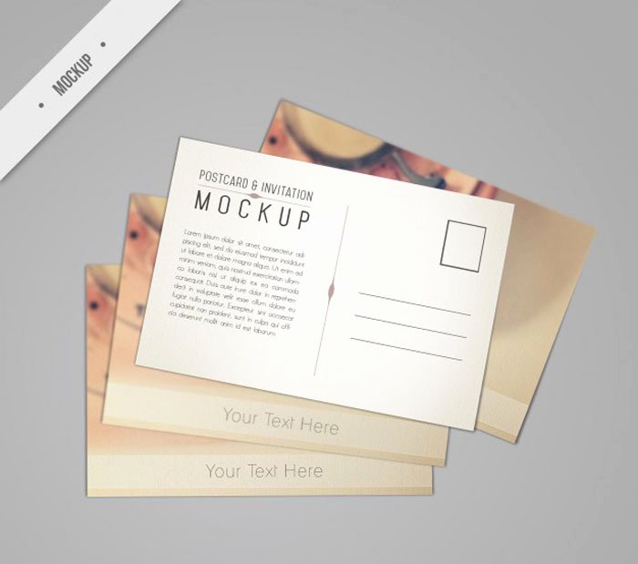 13 Free Postcard Mockup Psd Templates Designyep