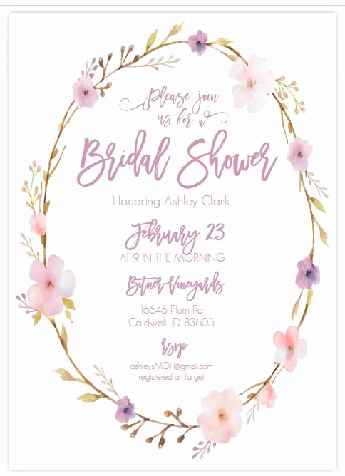 free printable bridal shower invitations