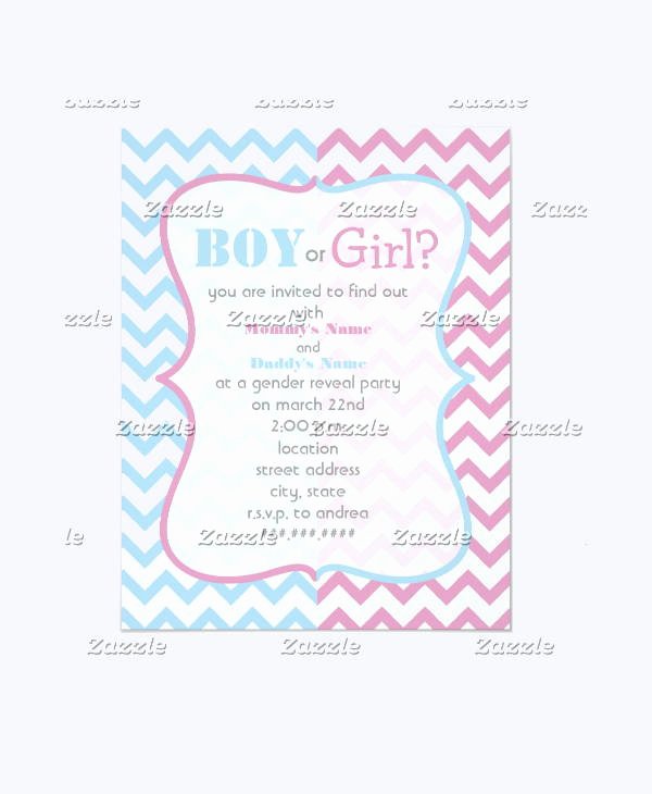 13 Gender Reveal Party Invitations Designs Templates