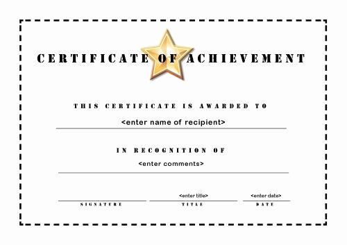 13 New Certificate Of Achievements