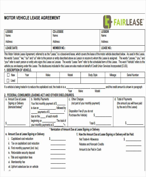 printable lease agreement