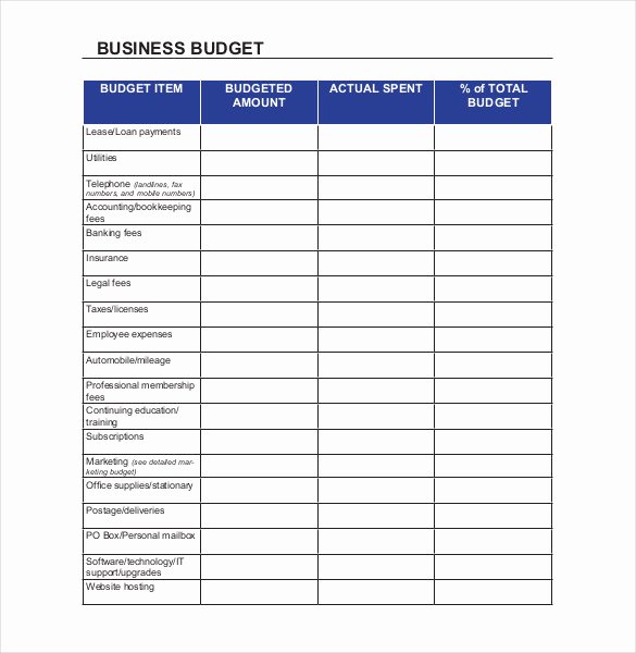 13 Sample Business Bud Templates Word Pdf Pages