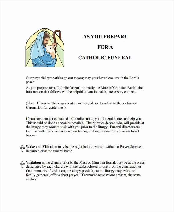13 Sample Catholic Funeral Program Templates