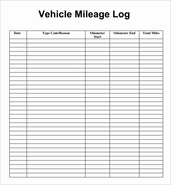 13 Sample Mileage Log Templates to Download