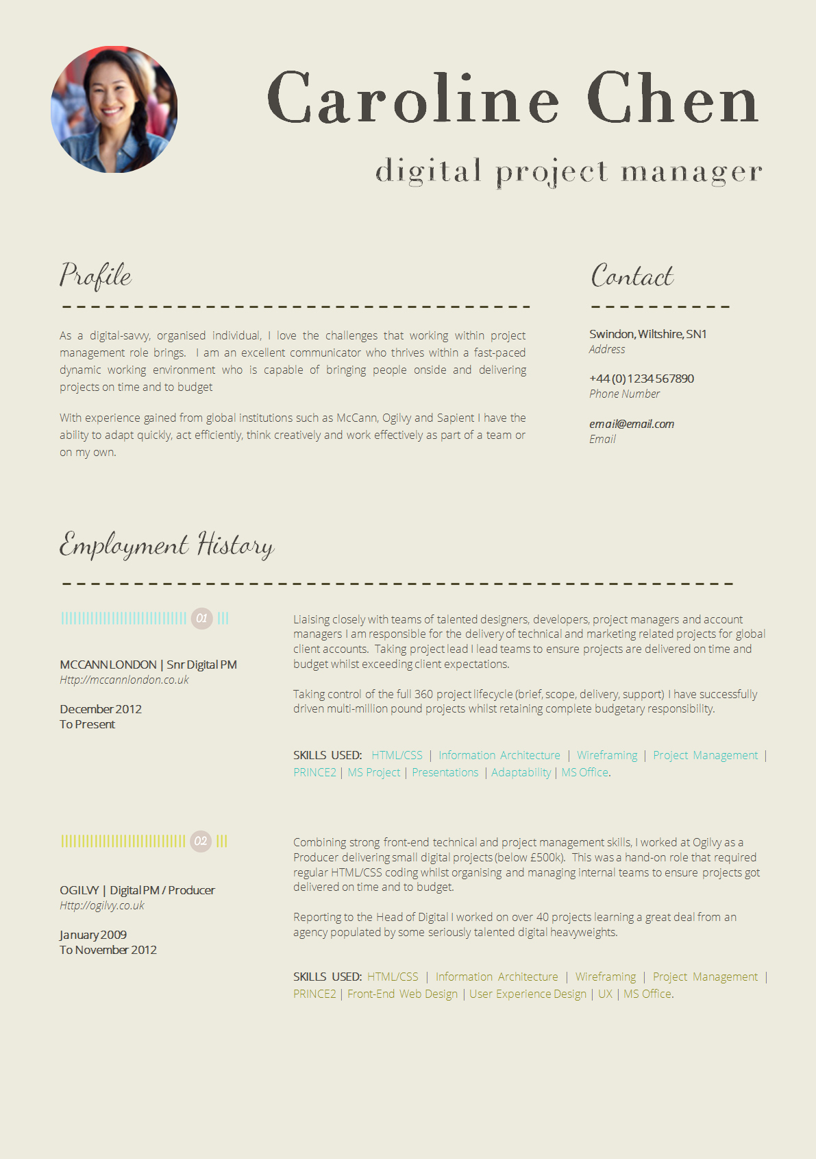 13 Slick and Highly Professional Cv Templates