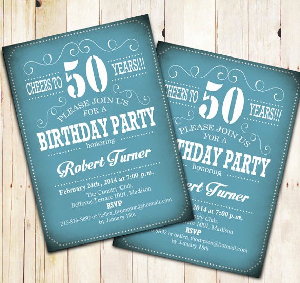 14 50th Birthday Invitations Free Psd Ai Vector Eps