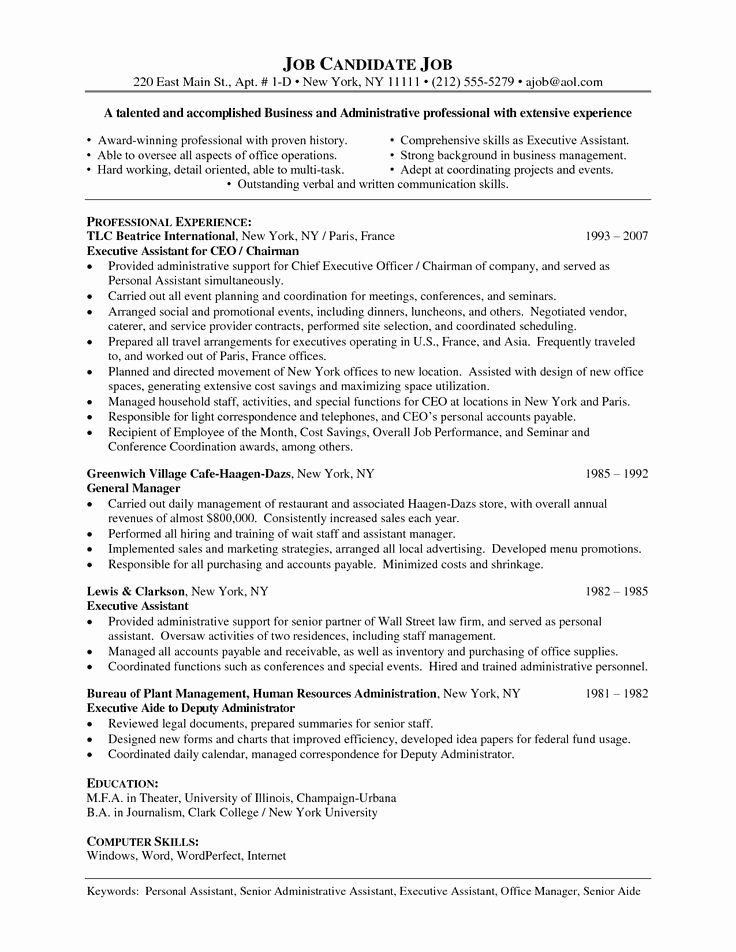 14 Best Images About Administrative Functional Resume On