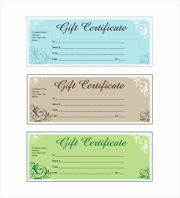14 Business Gift Certificate Templates Free Sample
