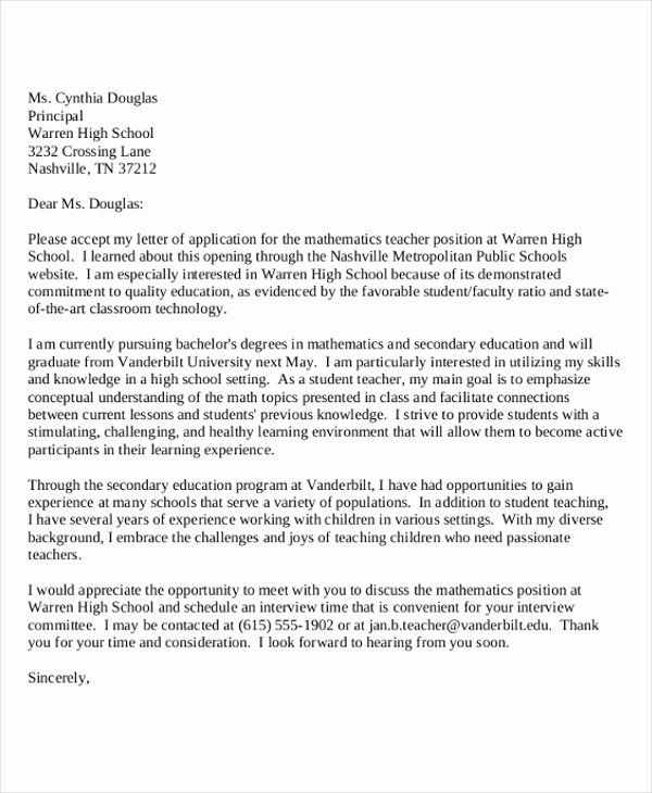 14 Cover Letter Templates Free Sample Example format