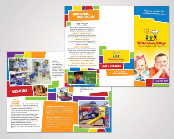 14 Daycare Brochure Templates – Free Psd Eps