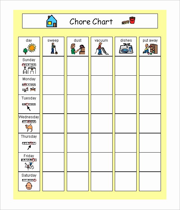 family schedule template