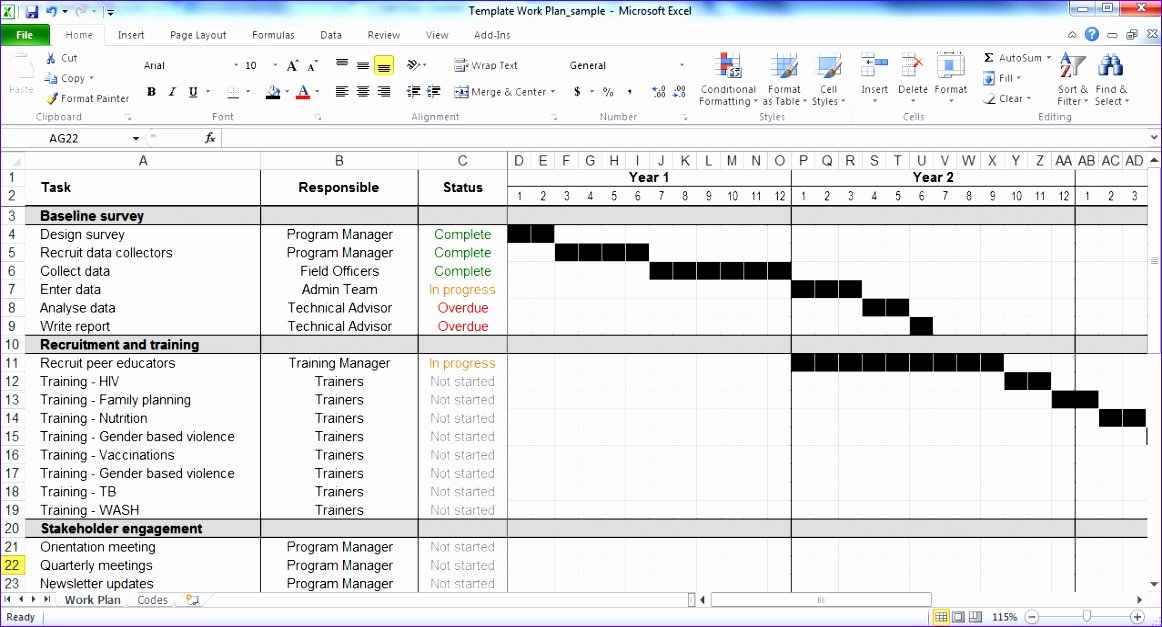 14 Free Project Plan Template Excel Exceltemplates