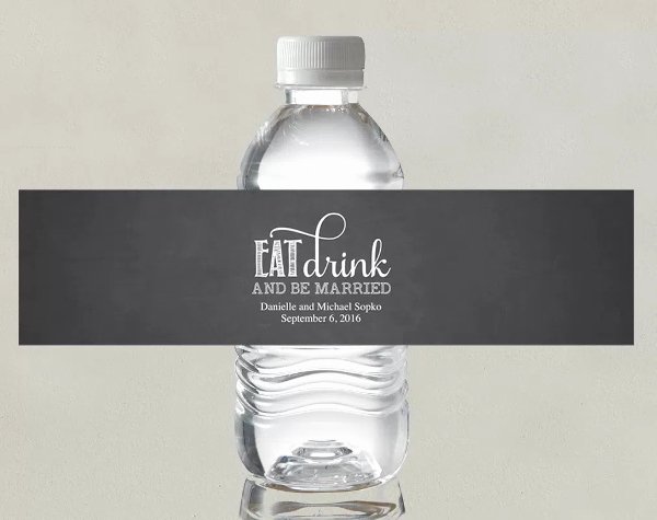 14 Wedding Water Bottle Label Templates Psd Word Pdf